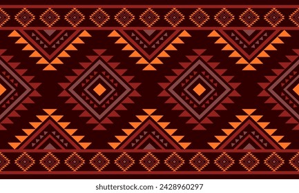 Diseño colorido geométrico de la tela sin costuras del suroeste de Navajo para la impresión textil