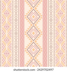 Navajo southwest geometric seamless pattern fabric colorful design for textile printing