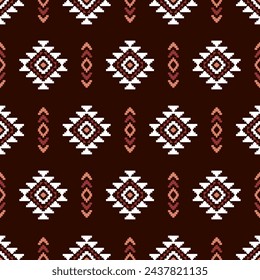 Navajo southwest geometric seamless pattern fabric colorful design for textile printing