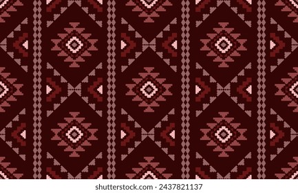 Navajo southwest geometric seamless pattern fabric colorful design for textile printing