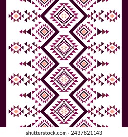Navajo southwest geometric seamless pattern fabric colorful design for textile printing
