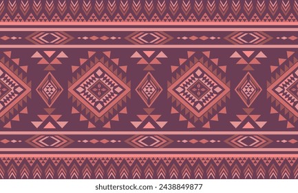 Navajo southwest geometric seamless pattern fabric colorful design for textile printing