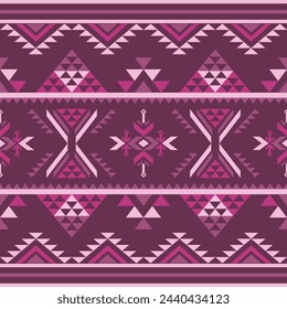 Navajo southwest geometric seamless pattern fabric colorful design for textile printing