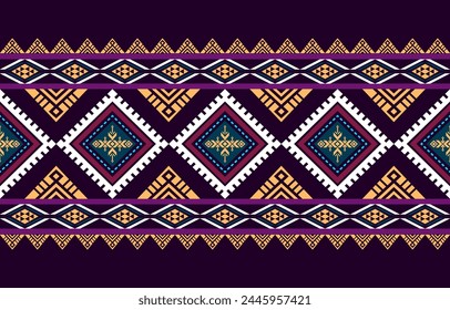 Navajo southwest geometric seamless pattern fabric colorful design for textile printing