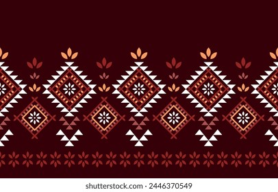 Navajo southwest geometric seamless pattern fabric colorful design for textile printing