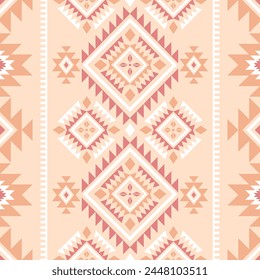 Navajo southwest geometric seamless pattern fabric colorful design for textile printing