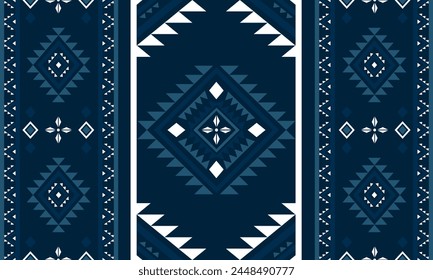 Navajo southwest geometric seamless pattern fabric colorful design for textile printing