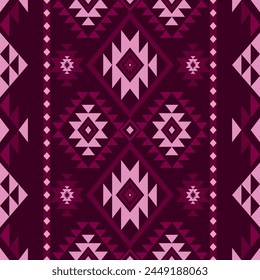 Navajo southwest geometric seamless pattern fabric colorful design for textile printing