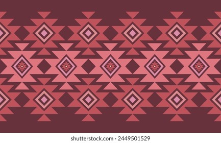 Navajo southwest geometric seamless pattern fabric colorful design for textile printing