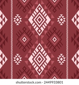 Navajo southwest geometric seamless pattern fabric colorful design for textile printing