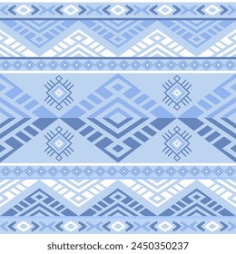 Navajo southwest geometric seamless pattern fabric colorful design for textile printing