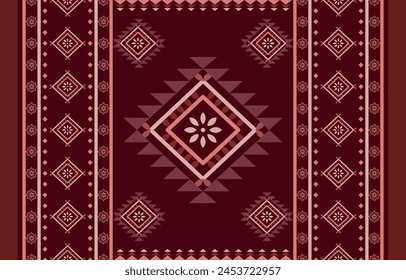 Navajo southwest geometric seamless pattern fabric colorful design for textile printing