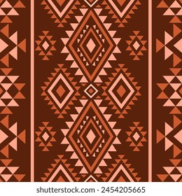 Navajo southwest geometric seamless pattern fabric colorful design for textile printing