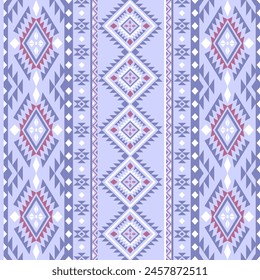 Navajo southwest geometric seamless pattern fabric colorful design for textile printing