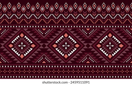 Navajo southwest geometric seamless pattern fabric colorful design for textile printing