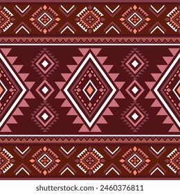 Navajo southwest geometric seamless pattern fabric colorful design for textile printing