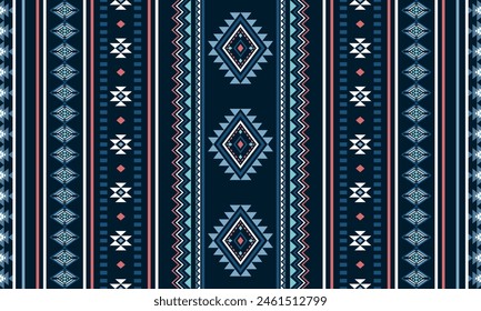 Navajo southwest geometric seamless pattern fabric colorful design for textile printing