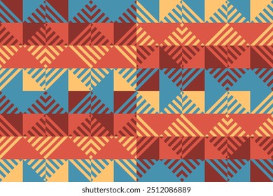 Navajo, traditional ethnic, fabric pattern for textiles, rugs, wallpaper, clothing, sarong, batik, wrapping, embroidery, print, background, cover, illustration, vector,abstract geometric background