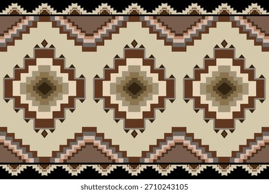 Patrón sin costuras de Vector de Prueba Navajo. Estilo étnico de decoración suroeste. Adorno geométrico boho. Vector sin patrón. Alfombra. Alfombra. Ilustración. Impresión del ornamento del arte. Tapa. Fondo de pantalla. Envoltura.