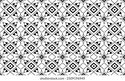 Navajo Tribal and Native American seamless pattern Ethnic SouthWestern decor style. Boho geometric ornament. Vector seamless pattern. Mexican blanket, rug,Woven, carpet, Aztec ornament pattern 