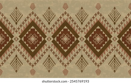 Navajo Tribal and Native American seamless pattern Ethnic SouthWestern decor style. Boho geometric ornament. Vector seamless pattern. Mexican blanket, rug,Woven, carpet, Aztec ornament pattern