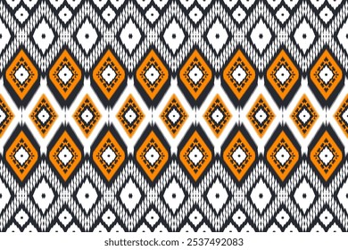 Navajo tribal seamless geometric pattern design. Abstract ethnic vector illustration, batik, clothing, rugs, boho style, embroidery, seamless, and wallpaper.
