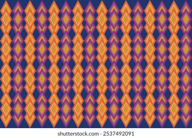 Navajo tribal seamless geometric pattern design. Abstract ethnic vector illustration, batik, clothing, rugs, boho style, embroidery, seamless, and wallpaper.