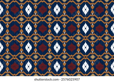 Navajo tribal seamless geometric pattern design. Abstract ethnic vector illustration, batik, clothing, rugs, boho style, embroidery, seamless, and wallpaper.