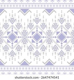 Navajo tribal seamless vector pattern with boho geometric shapes. Inspired by ethnic southwestern decor, Mexican blankets, and woven rugs. Ideal for textiles, packaging, and interior design.