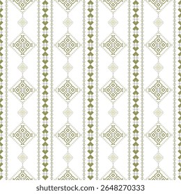 Padrão de vetor sem emenda tribal navajo com geometria boho. Inspirado pela decoração étnica do sudoeste, cobertores mexicanos e tapetes tecidos. Ideal para seda, têxteis, embalagem, sarong e design de interiores.
