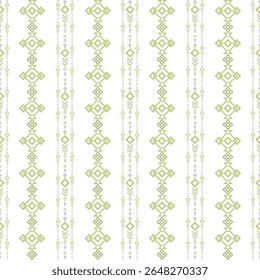 Padrão de vetor sem emenda tribal navajo com geometria boho. Inspirado pela decoração étnica do sudoeste, cobertores mexicanos e tapetes tecidos. Ideal para seda, têxteis, embalagem, sarong e design de interiores.