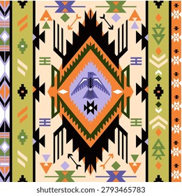 Navajo tribal seamless vector pattern