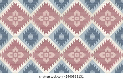 Navajo tribal vector pattern. Native American ornament. Ethnic South Western decor style. Boho geometric ornament. blanket, rug. Woven carpet