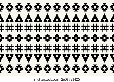 Navajo tribal vector pattern. Native American ornament. Ethnic South Western decor style.