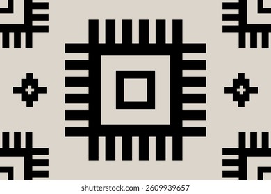 Navajo tribal vector pattern. Native American ornament. Ethnic South Western decor style.