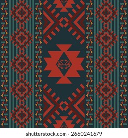 Navajo tribal vector  pattern. Native American ornament. Ethnic South Western decor style, geometric ornament. Vector Mexican blanket, rug. Woven carpet illustration 300dpi