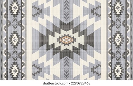 Navajo tribal vector seamless pattern. Native American ornament. Ethnic South Western decor style. Boho geometric ornament. Vector seamless pattern. Mexican blanket, rug. Woven carpet illustration.	
