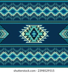 Navajo tribal vector seamless pattern. Native American ornament. Ethnic South Western decor style. Boho geometric ornament. Vector seamless pattern. Mexican blanket, rug. Woven carpet