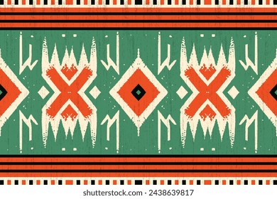 Navajo tribal vector seamless pattern. Native American ornament. Ethnic South Western decor style. Boho geometric ornament. Vector seamless pattern. Mexican blanket, rug. Woven carpet illustration