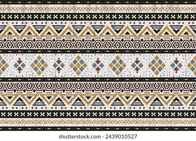 Navajo tribal vector seamless pattern. Native American ornament. Ethnic South Western decor style. Boho geometric ornament. Vector seamless pattern. Mexican blanket, rug. Woven carpet illustration