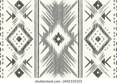 Navajo tribal vector seamless pattern. Native American ornament. Ethnic South Western decor style. Boho geometric ornament. Vector seamless pattern. Mexican blanket, rug. Woven carpet illustration