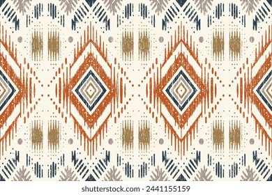 Navajo tribal vector seamless pattern. Native American ornament. Ethnic South Western decor style. Boho geometric ornament. Vector seamless pattern. Mexican blanket, rug. Woven carpet illustration