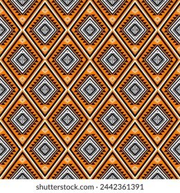 Navajo tribal vector seamless pattern. Native American ornament. Ethnic South Western decor style. Boho geometric ornament. Vector seamless pattern. Mexican blanket, rug. Woven carpet illustration.