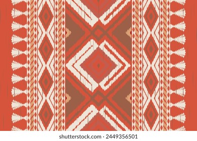 Navajo tribal vector seamless pattern. Native American ornament. Ikat Ethnic South Western deco style. Boho geometric ornament. Vector seamless pattern. Mexican blanket, rug. Woven carpet.