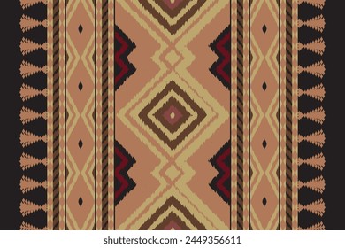 Navajo tribal vector seamless pattern. Native American ornament. Ikat Ethnic South Western deco style. Boho geometric ornament. Vector seamless pattern. Mexican blanket, rug. Woven carpet.