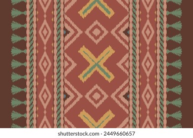 Navajo tribal vector seamless pattern. Native American ornament. Ikat Ethnic South Western deco style. Boho geometric ornament. Vector seamless pattern. Mexican blanket, rug. Woven carpet.