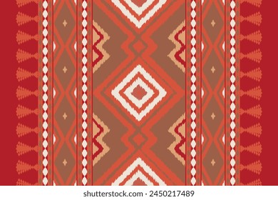 Patrón sin fisuras de Vector tribal navajo. Adorno nativo americano. Ikat Etnia estilo deco suroeste. Adorno geométrico boho. Vector sin patrón. Manta mexicana, alfombra. Alfombra tejida.