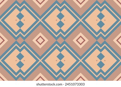 Navajo tribal vector seamless pattern. Native American ornament. Ikat Ethnic South Western deco style. Boho geometric ornament. Vector seamless pattern. Mexican blanket, rug. Woven carpet.