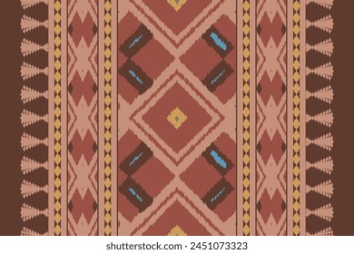 Navajo tribal vector seamless pattern. Native American ornament. Ikat Ethnic South Western deco style. Boho geometric ornament. Vector seamless pattern. Mexican blanket, rug. Woven carpet.