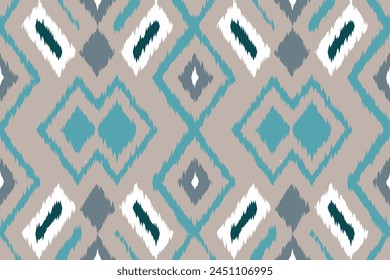 Navajo tribal vector seamless pattern. Native American ornament. Ikat Ethnic South Western deco style. Boho geometric ornament. Vector seamless pattern. Mexican blanket, rug. Woven carpet.